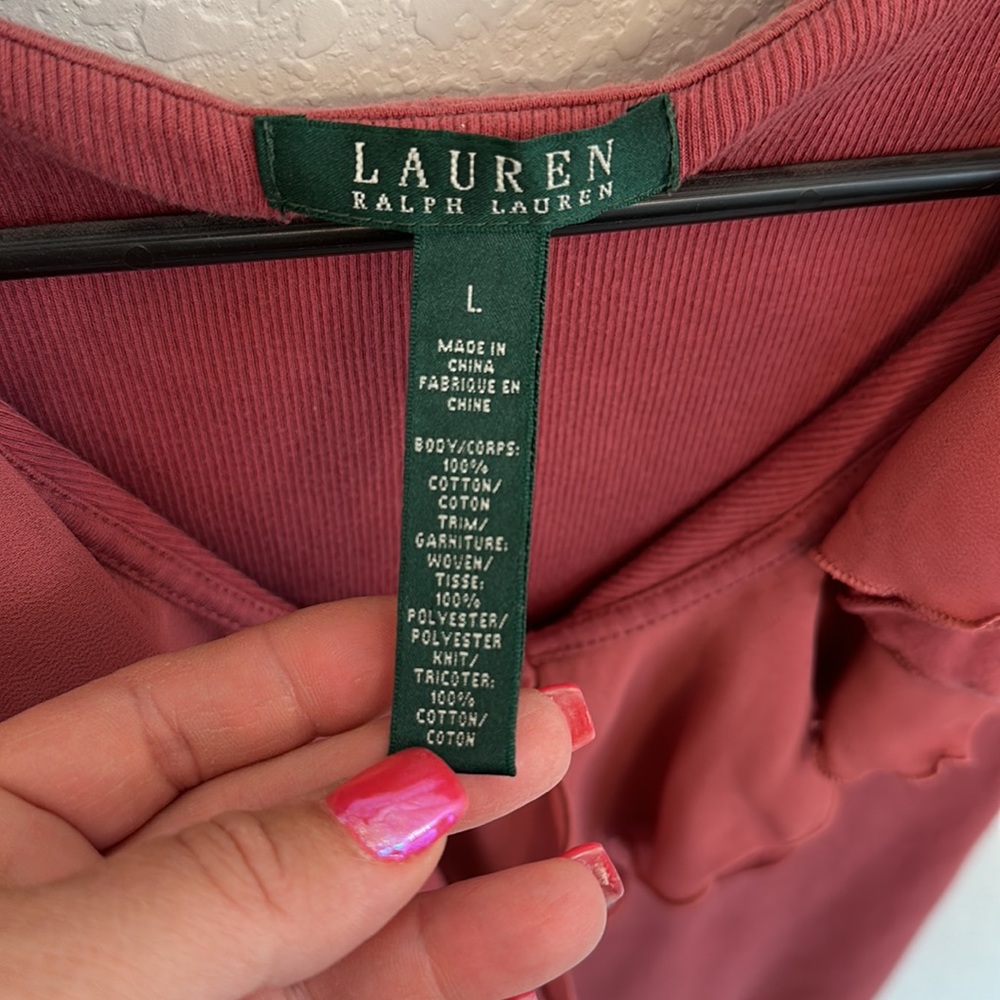 BarbieCore Ralph Lauren Ruffled Tank - Picture 3 of 10